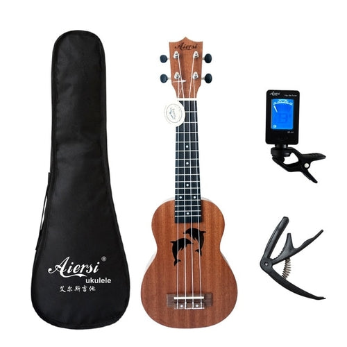 21 inch ukelele mahogany Soprano gecko ukulele musical