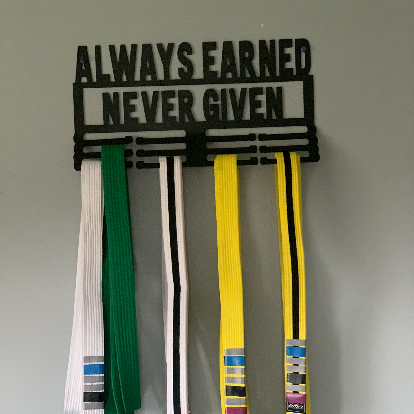 Always Earned Never Given - Metal Wall Art