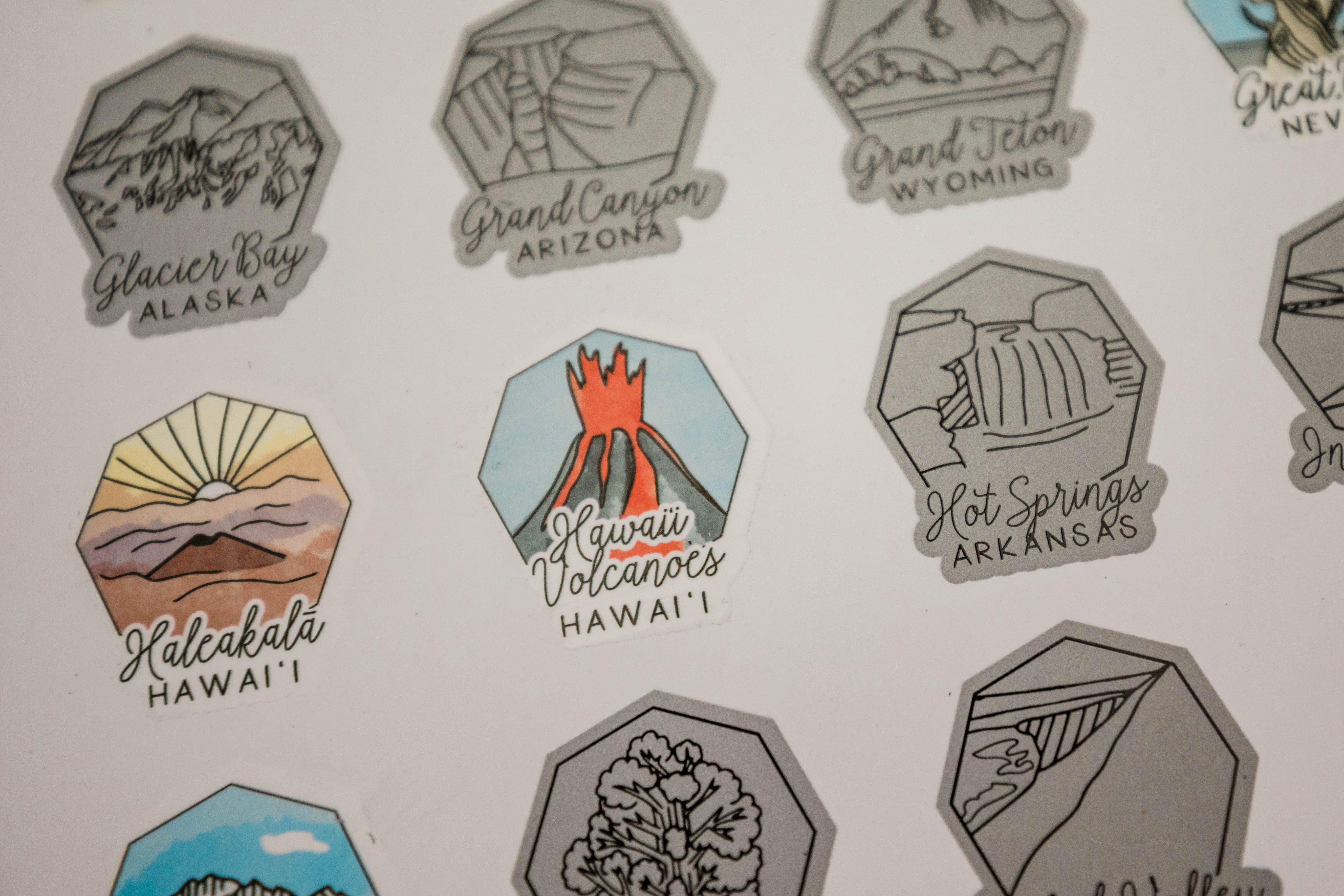 US National Parks Bucket List Scratch Print Secondary image