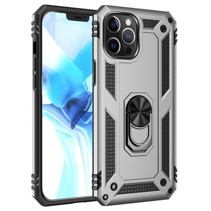 Tech Armor Ring Stand Grip Case with Metal Plate for iPhone 12 Pro Max