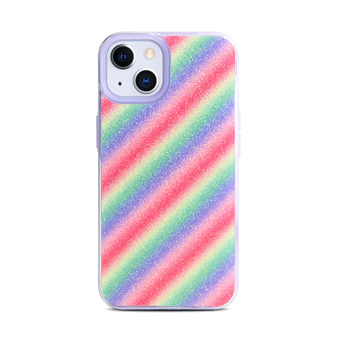 KIKO Rainbow Design Armor Hybrid Protective Case for Apple iPhone 13