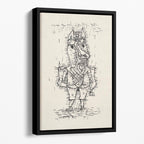 Ass Esel 1925 No.1 Floating Framed Canvas