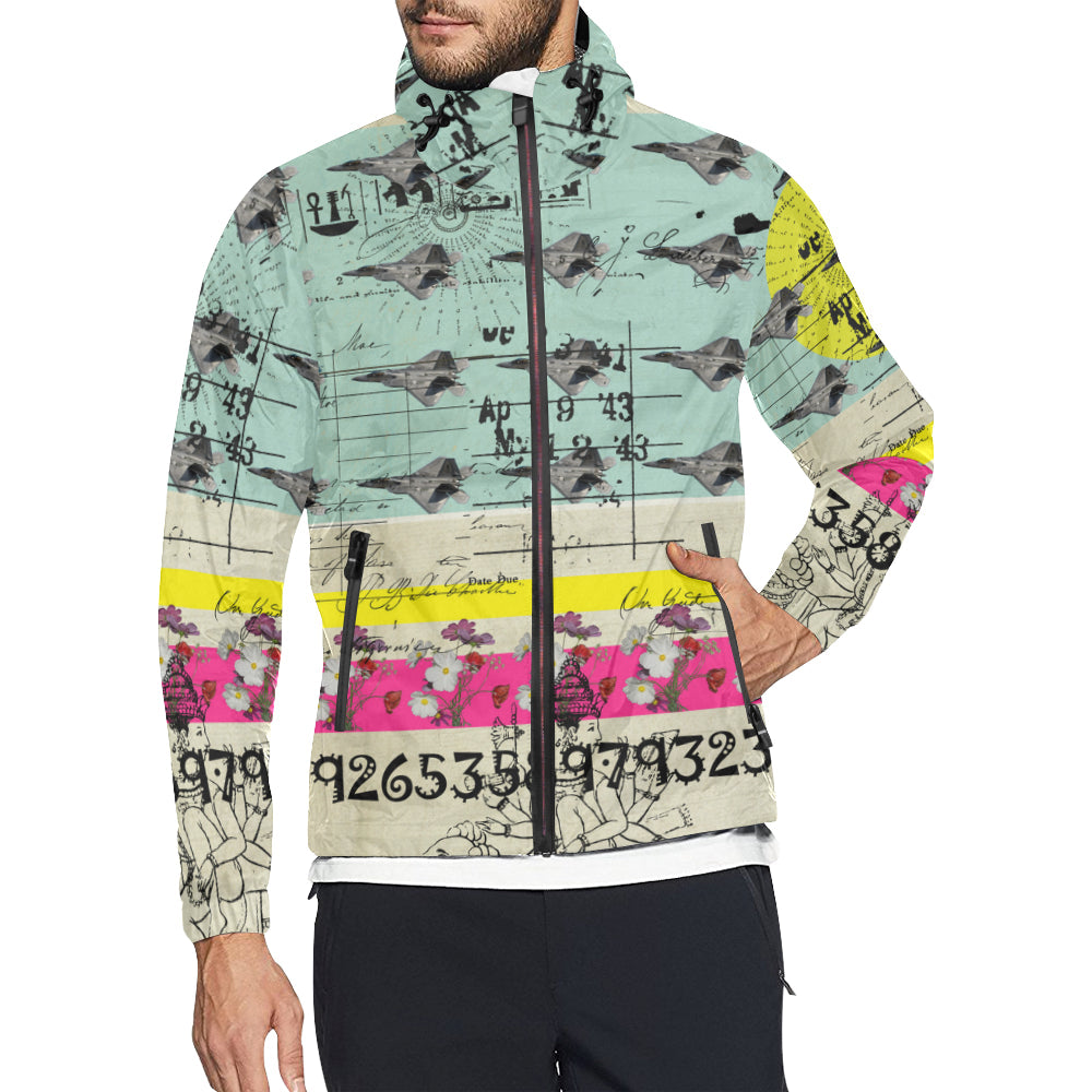 FLOWER POWER II All Over Print Windbreaker