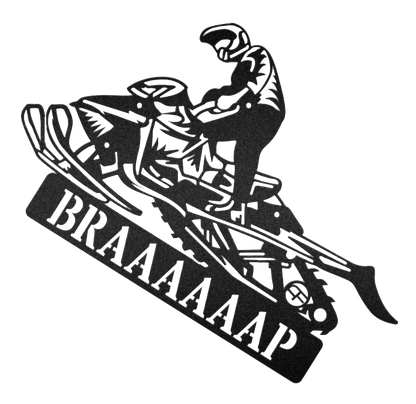 Snowmobile - Metal Wall Art