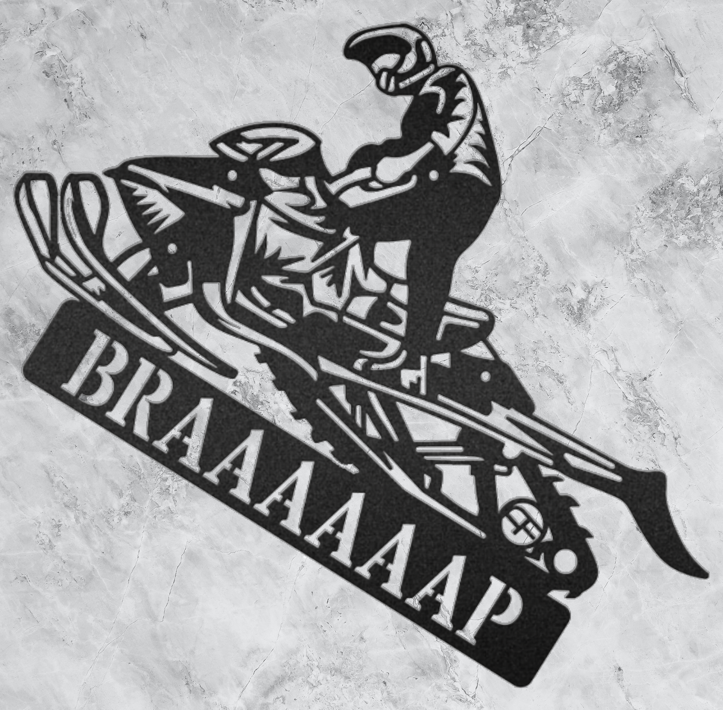 Snowmobile - Metal Wall Art