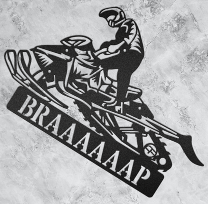 Snowmobile - Metal Wall Art