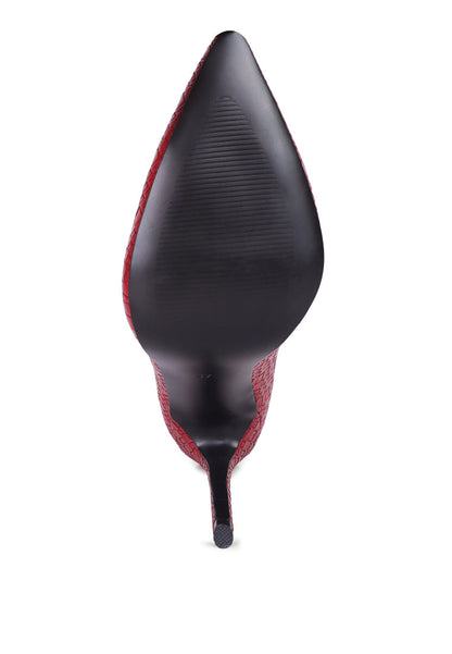 Brinkles Weave Pattern High Heel Pumps