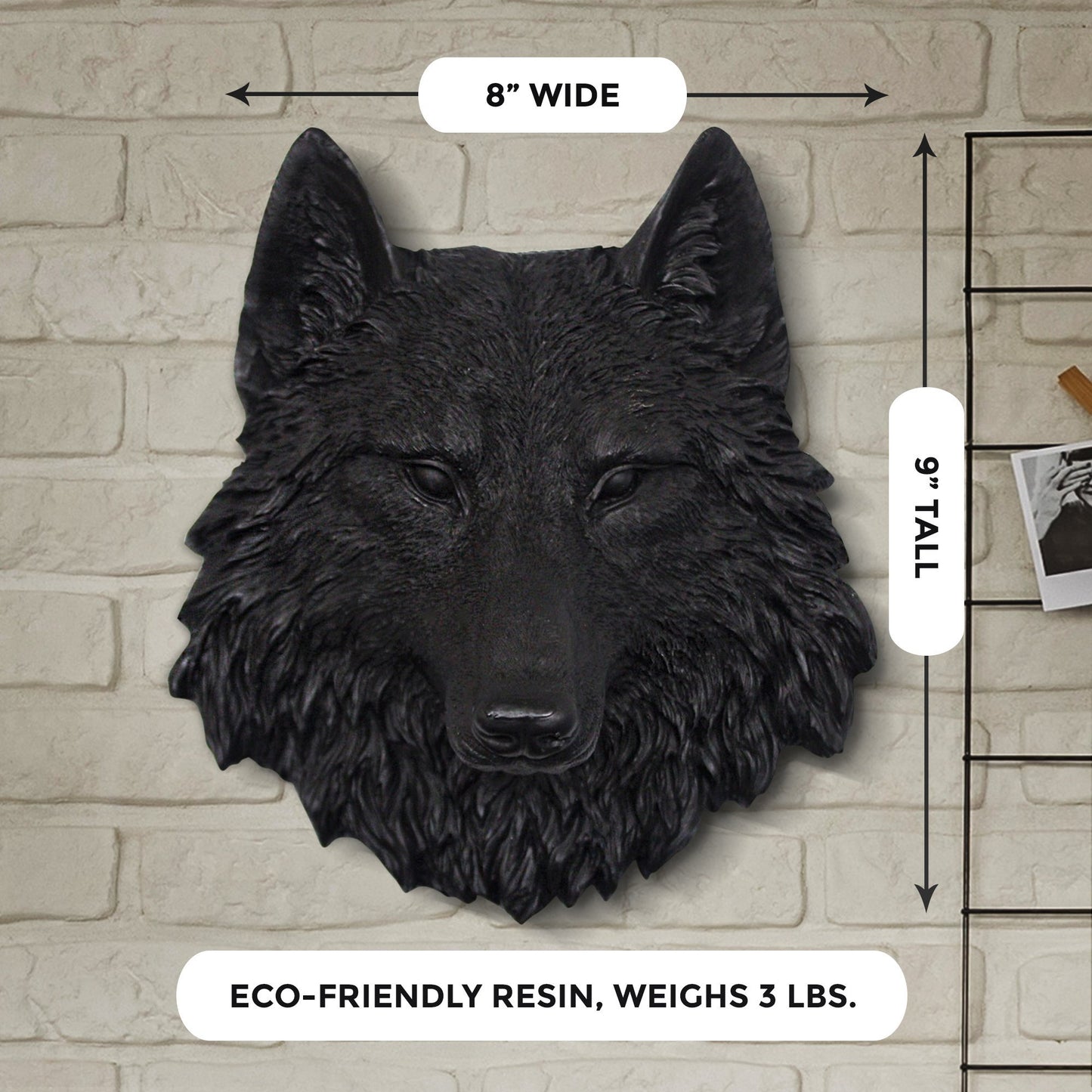 Mini Black Wolf, 10"