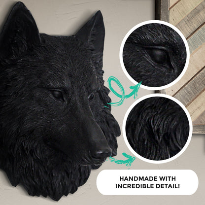 Mini Black Wolf, 10"