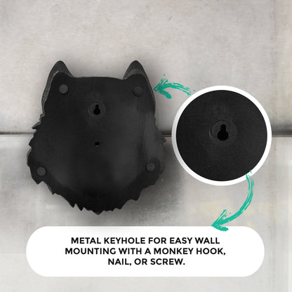 Mini Black Wolf, 10"