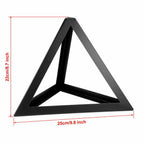 Black triangle metal wire frame lamp Light wire cage Lampshade~1175