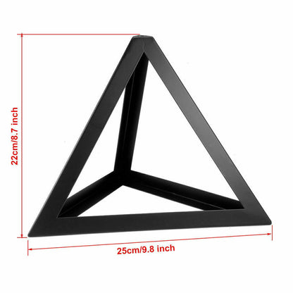 Black triangle metal wire frame lamp Light wire cage Lampshade~1175