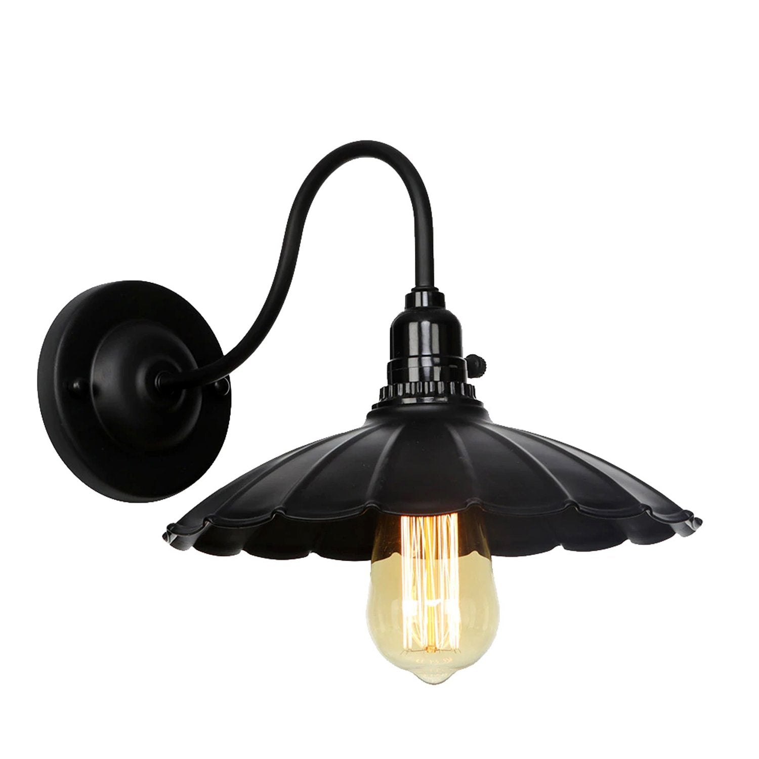 Black Retro Vintage Industrial Wall Lights Rustic Sconce Lamp Main image