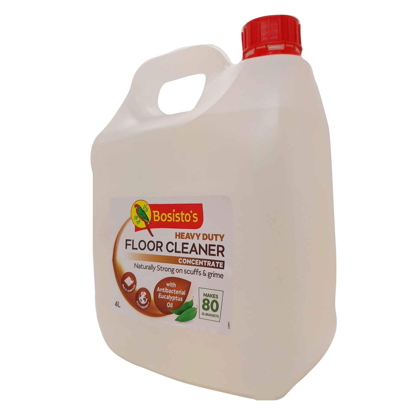 4L Floor Cleaner Concentrate Bosistos Heavy Duty Surface Cleaning