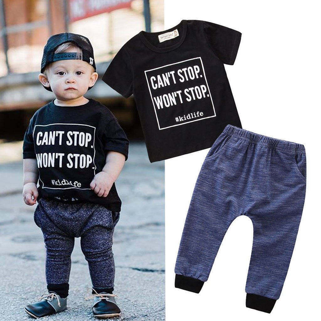 Boys Clothes Summer Newborn Baby Toddler Kid Baby