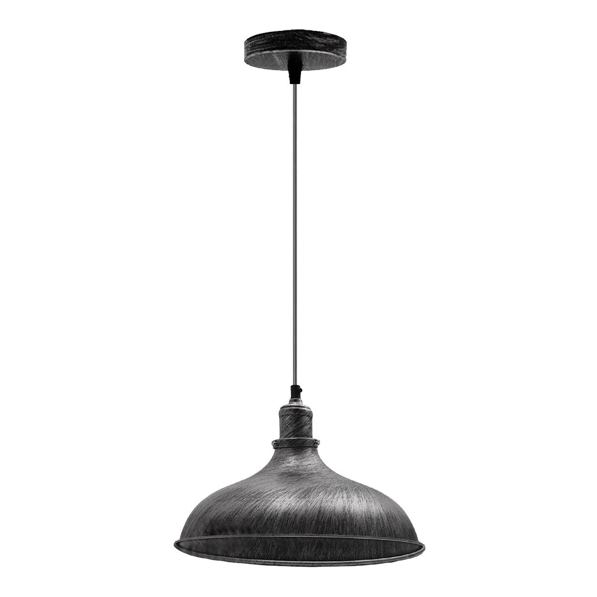 Brushed Silver Industrial Retro Ceiling Pendant Light~1479 Main image