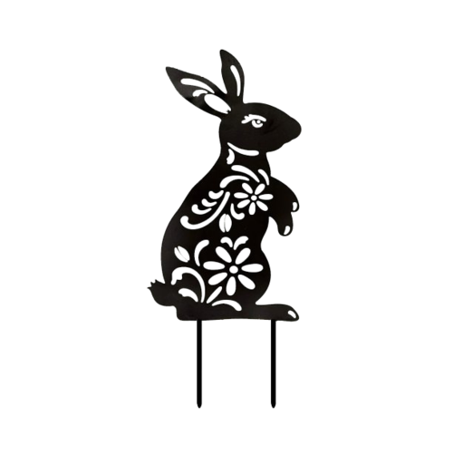 Bunny Garden Stake - Metal Wall Art