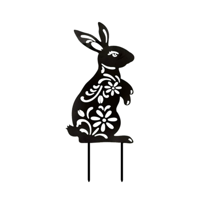 Bunny Garden Stake - Metal Wall Art