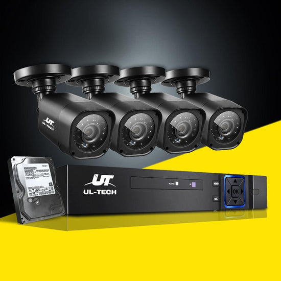 UL-tech Home CCTV Security System Camera 4CH DVR 1080P 1500TVL 1TB