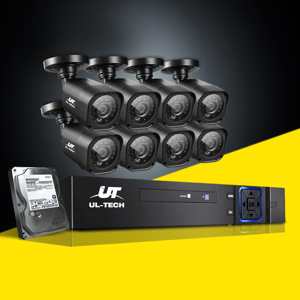 UL-tech CCTV Camera Home Security System 8CH DVR 1080P 1TB Hard Drive