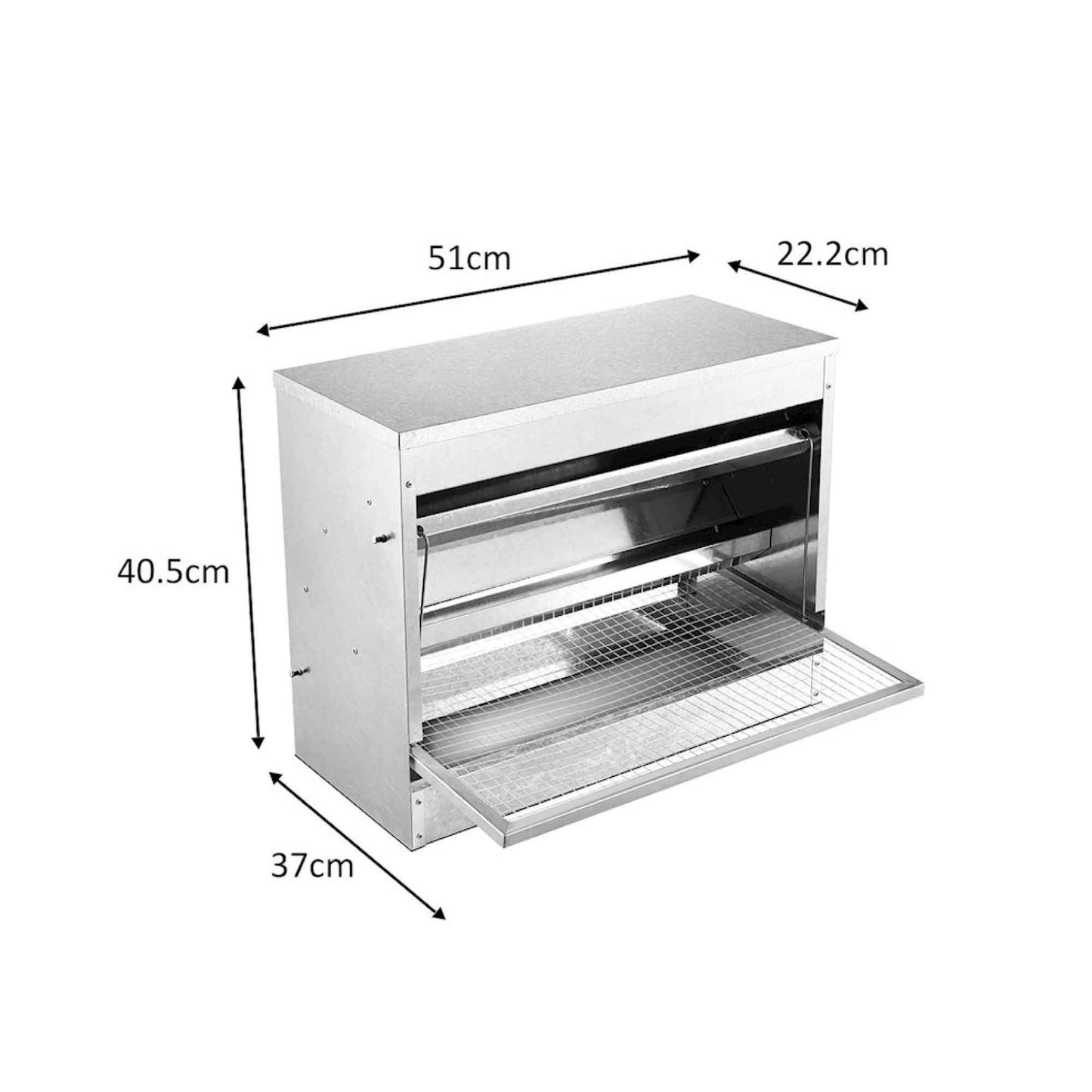 10kg Automatic Chook Chicken Feeder Poultry Auto Treadle Galvanised