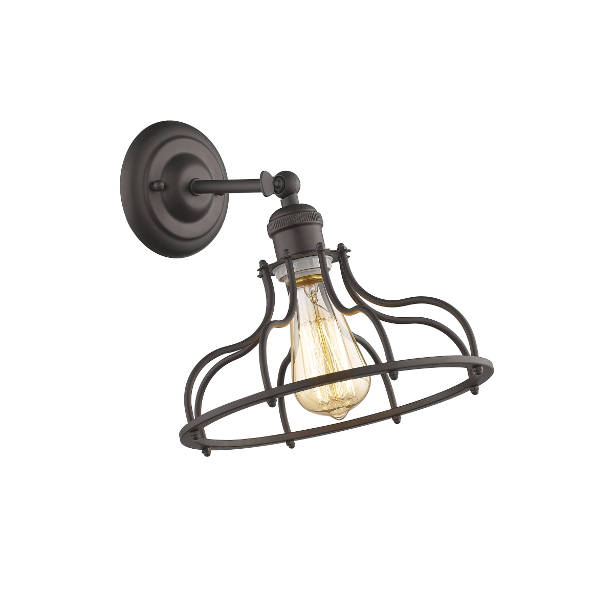 Chloe Lighting CH2D004RB10-WS1 Jaxon Industrial-Style 1 Light Rubbed B Main image