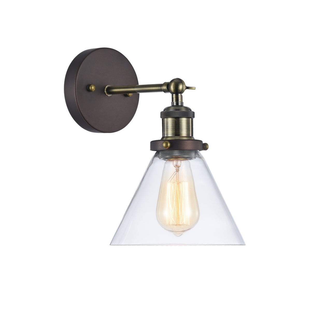Chloe CH57053RB07-WS1 7 in. Lighting Ironclad Industrial-Style 1 Light Main image