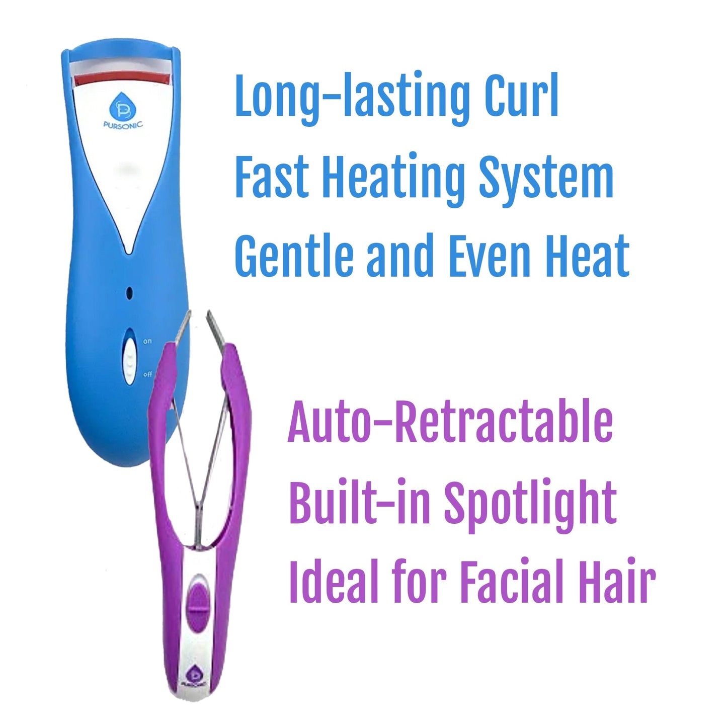 Beauty Essentials Bundle: Heated Eyelash Curler and Automatic