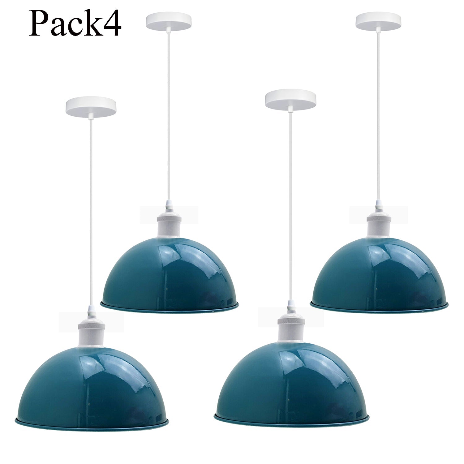 Modern Industrial Pendant Lights UK | Pack of 4 ~3576 Main image