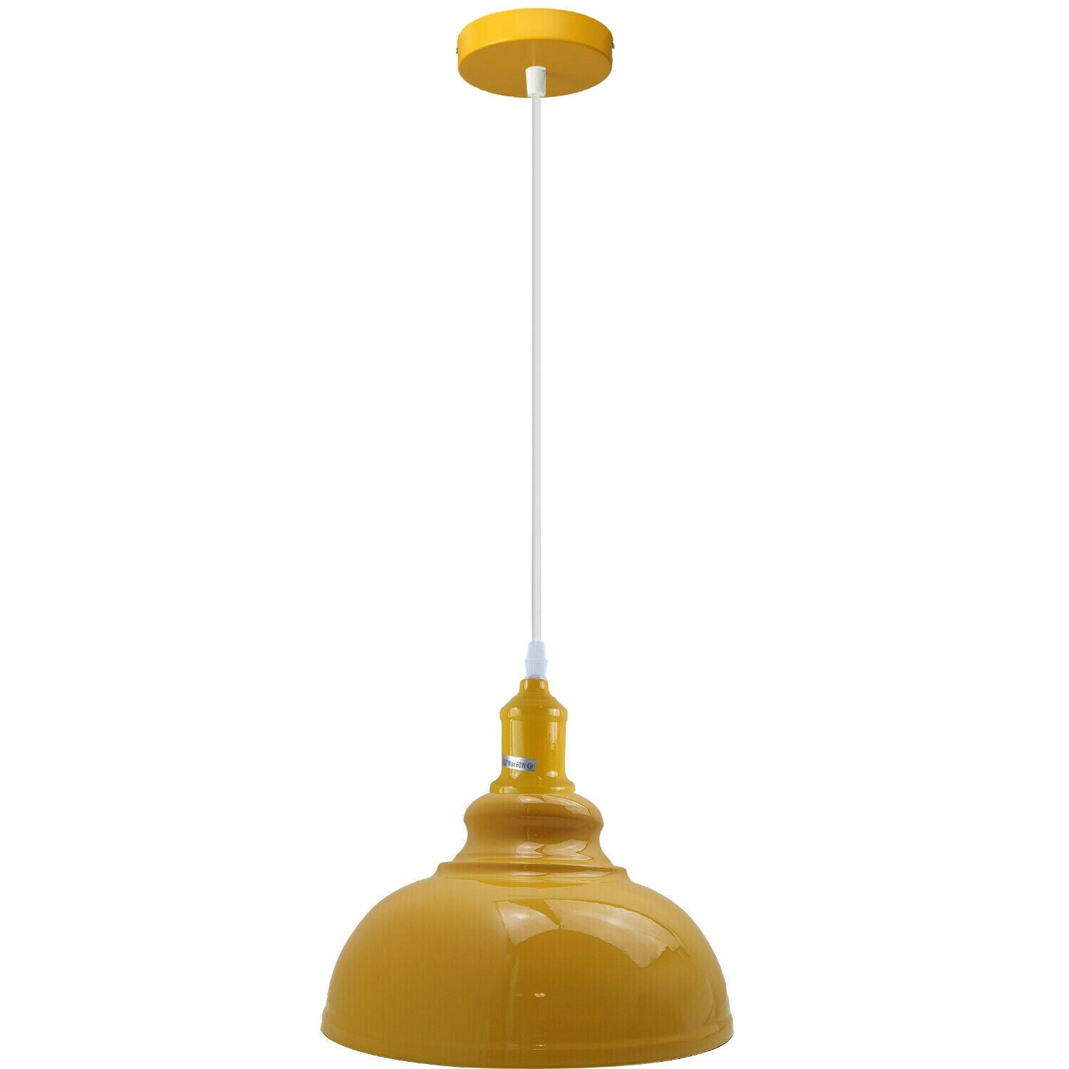 Modern Italian Yellow Chandelier Vintage Pendant Light Shade Main image