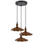 Stylish Copper 3 Pendant Light Fixture Umbrella Design~1482