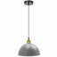 Grey Metal Ceiling Light Pendant Shade Retro Lampshade~1846