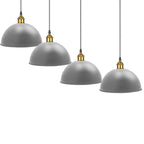 Grey Metal Ceiling Light Pendant Shade Retro Lampshade~1846