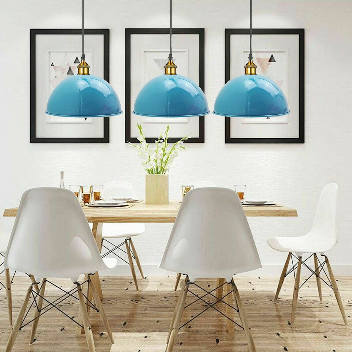 Light Blue Mettal 40cm Ceiling Lamp Pendant Light~1844