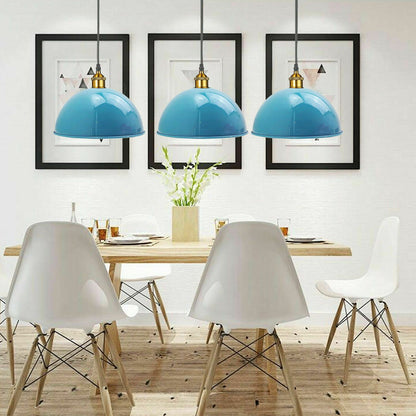 Light Blue Mettal 40cm Ceiling Lamp Pendant Light~1844