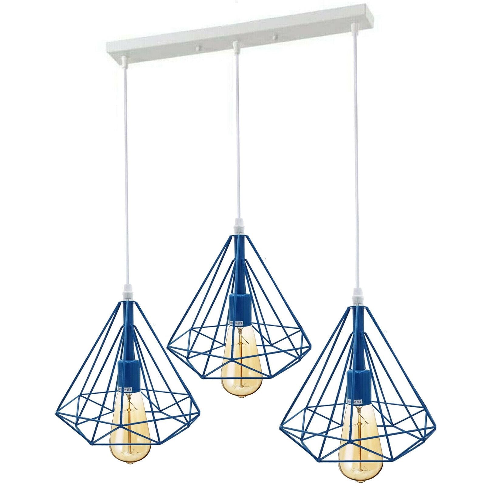 Diamond Cage 3 Head Pendant Lights ~1805 Main image