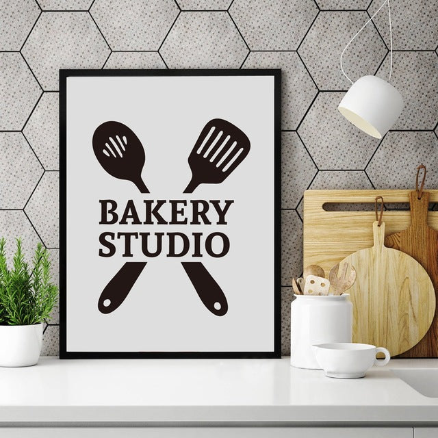 Cooking With Love Kitchen Quote Wall Art Prints