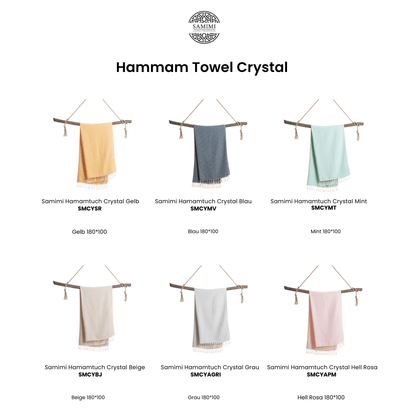 Beach Spa Turkish Hammam Towel Crystal Yellow