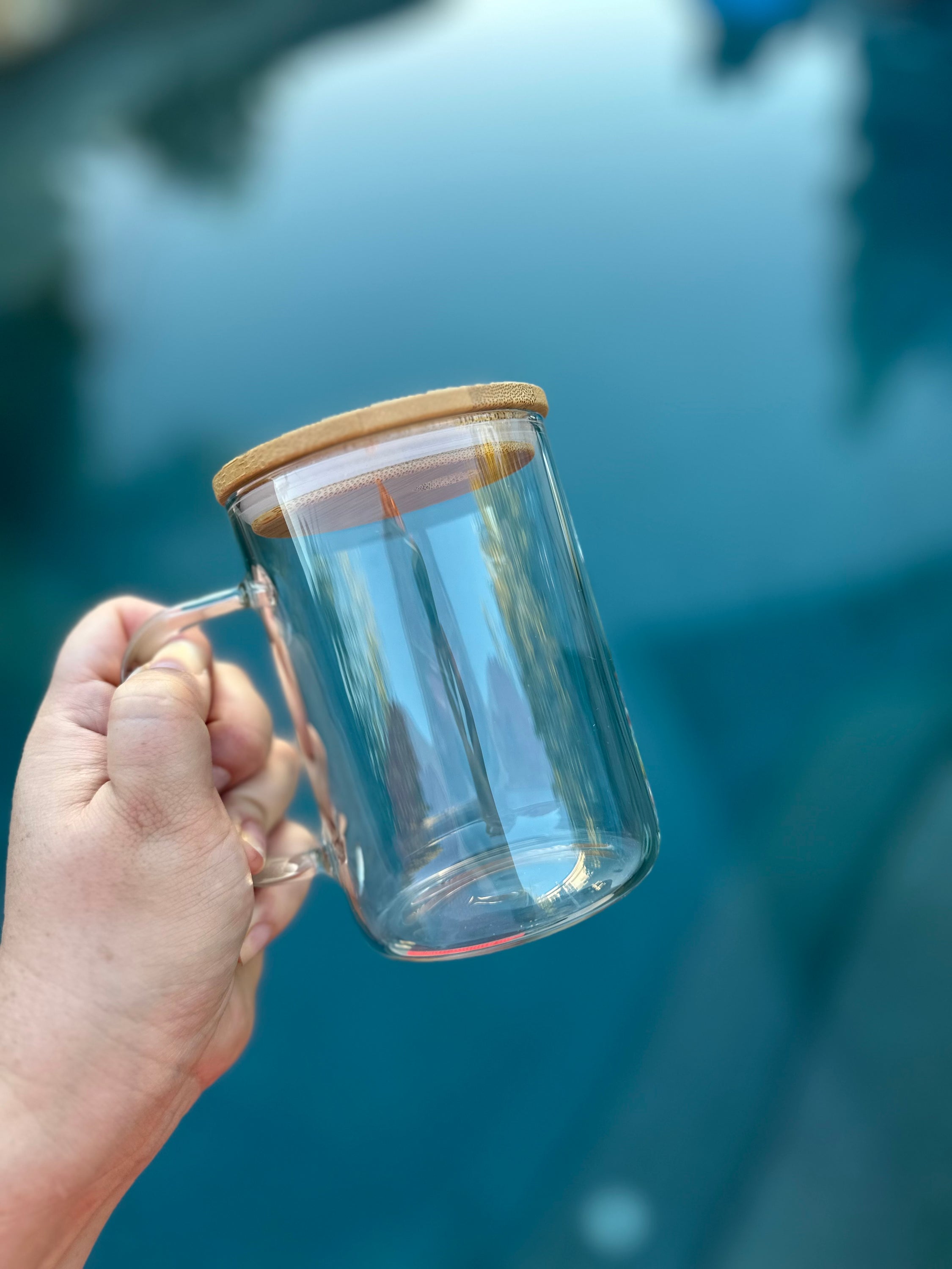 Sublimation Glass Coffee Mug 15oz
