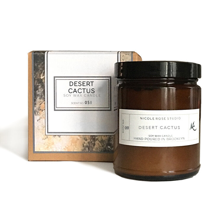 Desert Cactus Scented Soy Wax Candle Main image