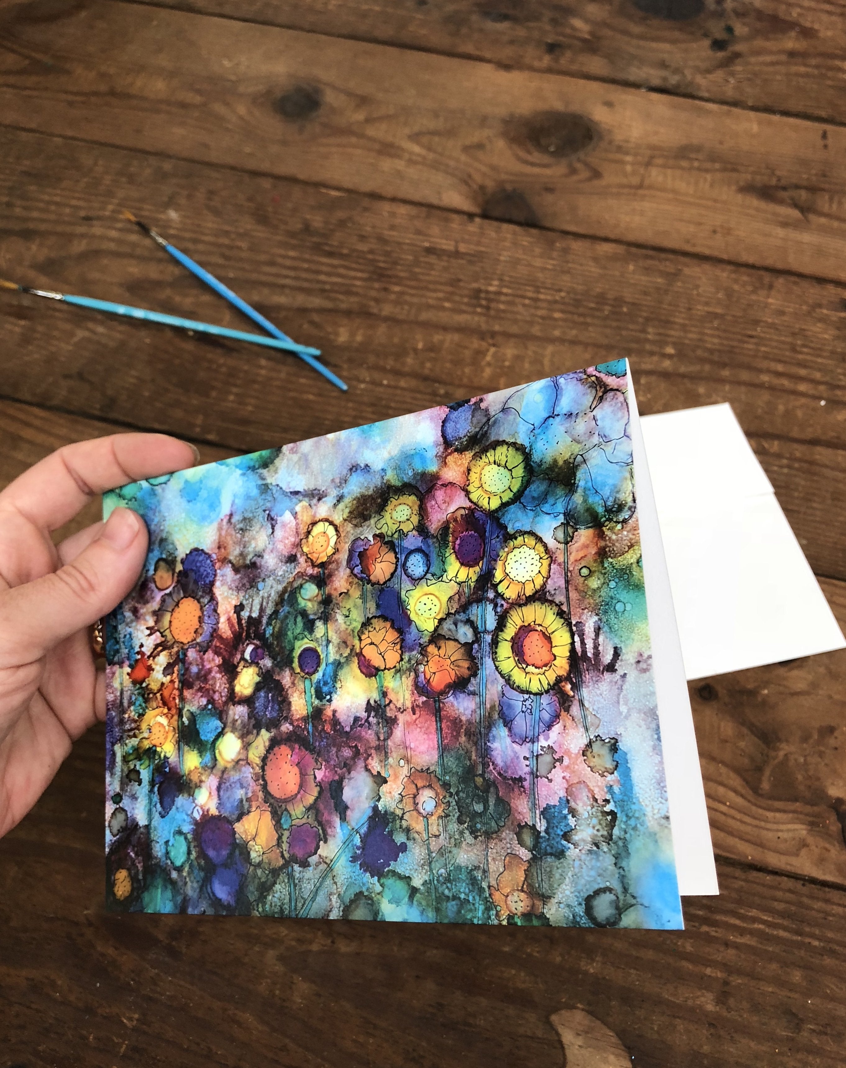 Field of Flowers: Greeting Card Secondary image
