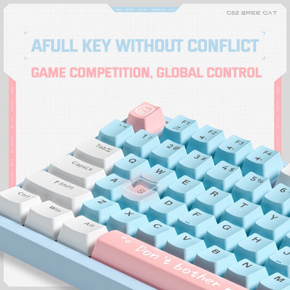 ONIKUMA G52 82 Keys RGB Lighting Wired Mechanical Keyboard, Type:Brown