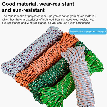5m Outdoor Thick Nylon Rope for Hanging Clothes, Random Color
