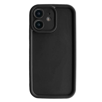 For iPhone 11 Fine Hole Shockproof Frame Frosted TPU Phone Case(Black)