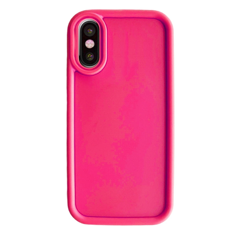 For iPhone X / XS Fine Hole Shockproof Frame Frosted TPU Phone