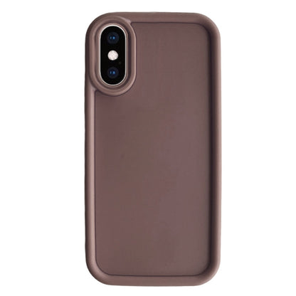 For iPhone XS Max Fine Hole Shockproof Frame Frosted TPU Phone