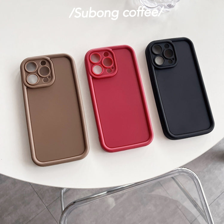 For iPhone XS Max Fine Hole Shockproof Frame Frosted TPU Phone