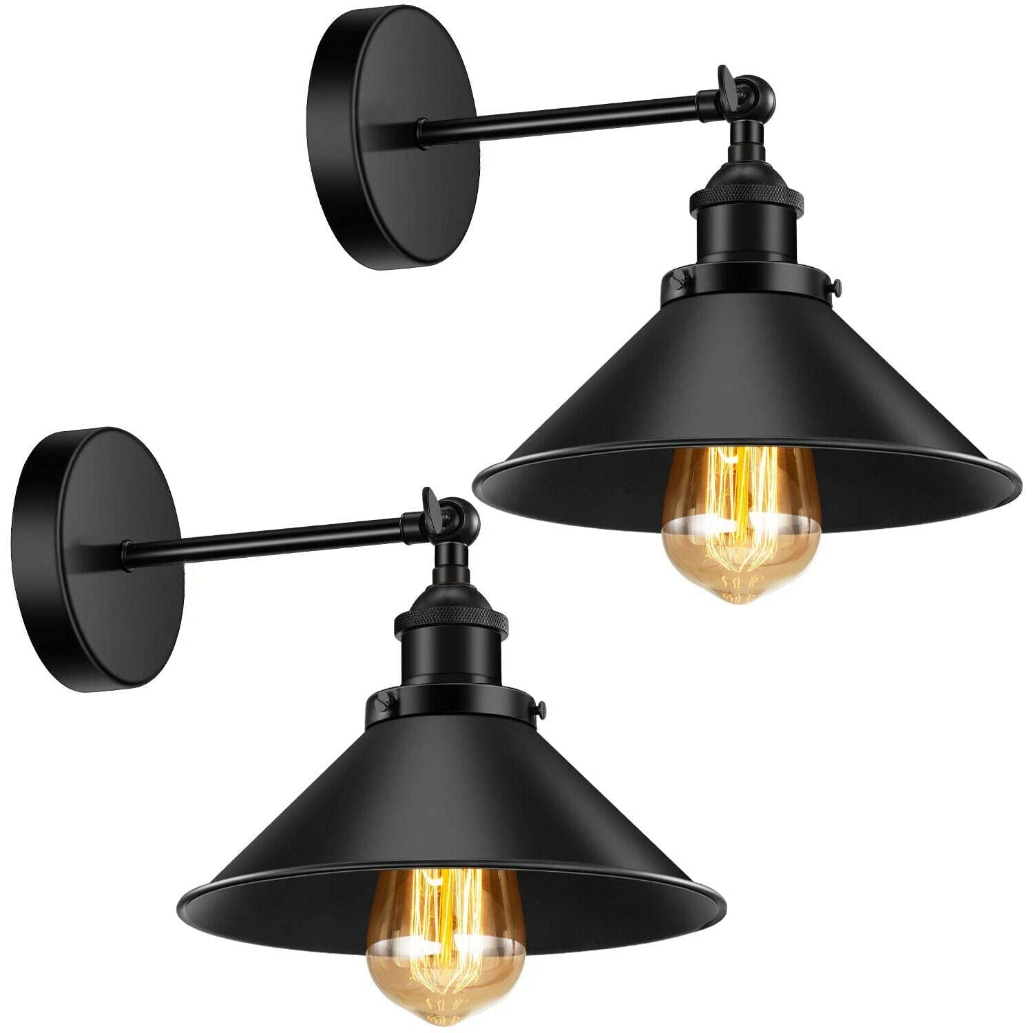 Black Dining Room Wall light &Wall Sconce | 2 Pack ~3563 Main image