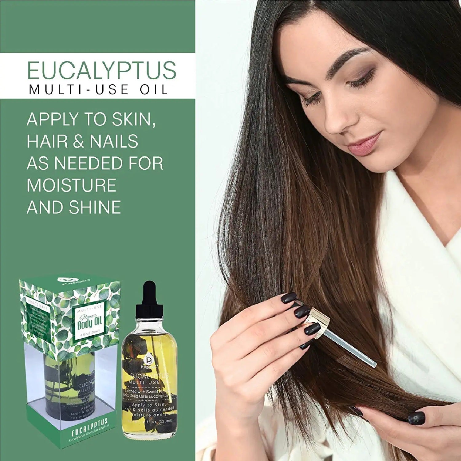 Eucalyptus Flower Multi Use Body Oils 4 Oz Secondary image
