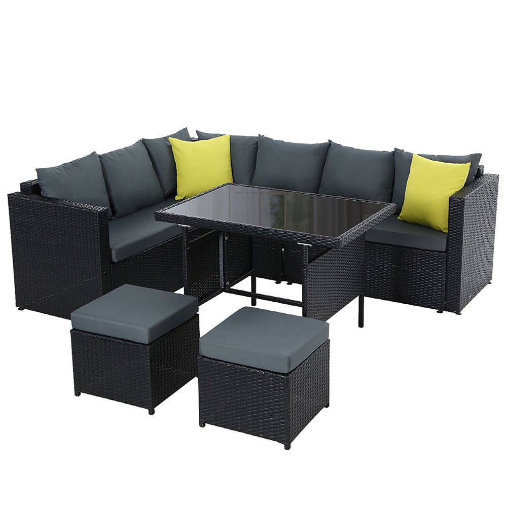 Gardeon Outdoor Furniture Patio Set Dining Sofa Table Chair Lounge Main image